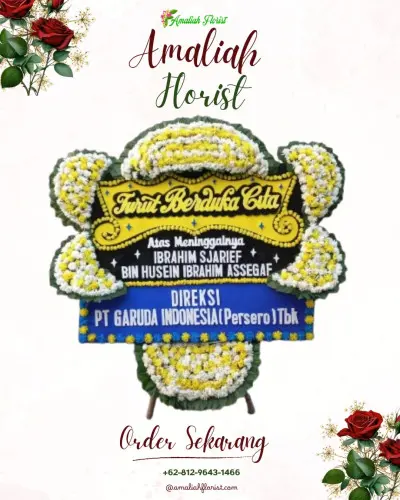 Papan Bunga Duka di Arjawinangun