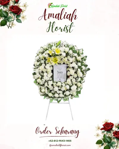 Krans Bunga Duka Cita di Arjawinangun