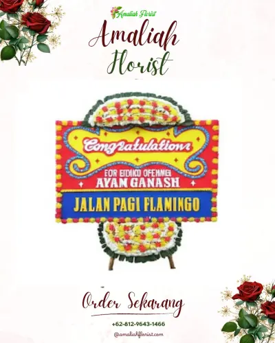 Bunga Papan Congratulation di Arjawinangun